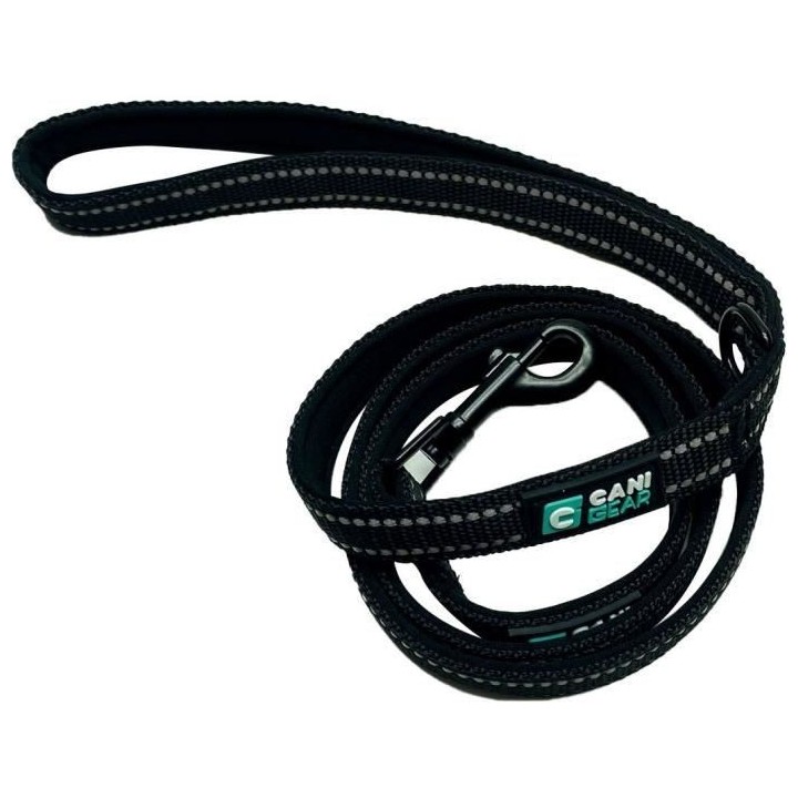 Laisse pour chien - CANI GEAR - 120 cm - Noir