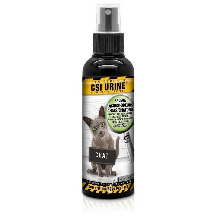 Spray - CSI URINE - Chat/Chaton 150ML - Élimine odeurs, contrôle des