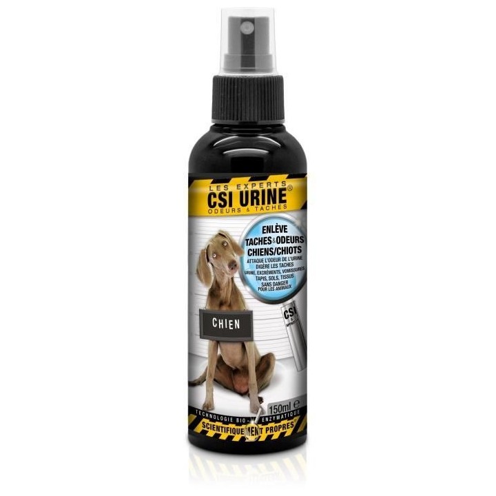Spray - CSI URINE - Chien/Chiot 150ML - Élimine odeurs, contrôle des