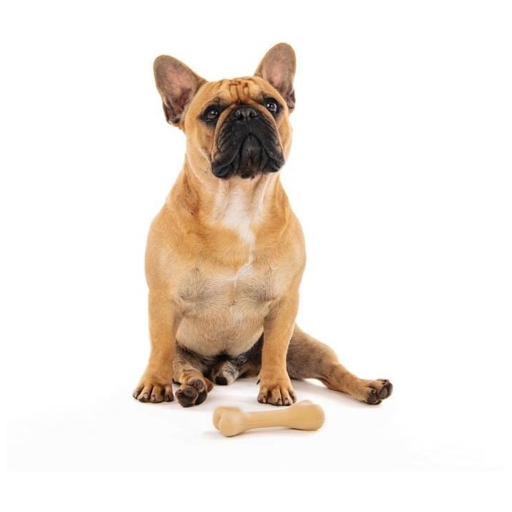 Os en caoutchouc - M PETS - GREENBO - Naturel S - 11,5 x 3,5 x 2,5 cm