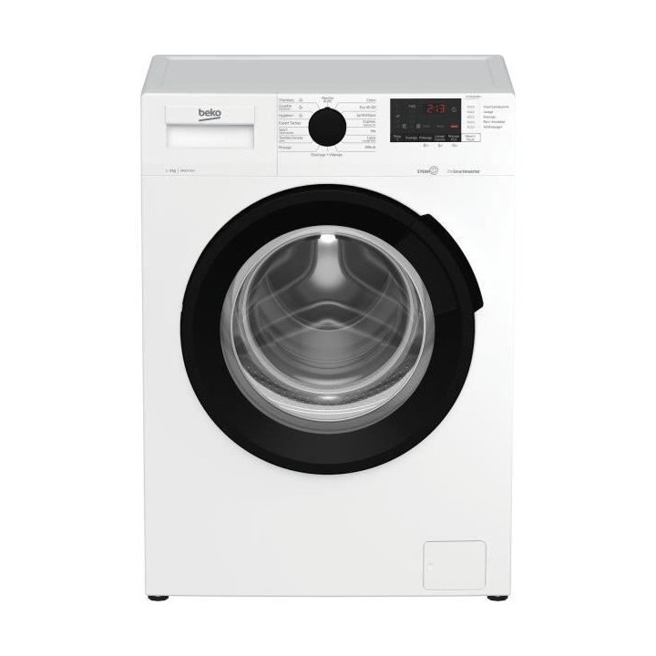 Lave-linge hublot BEKO WTV94221BW - 9 kg - Induction - L60cm - 1400 tr