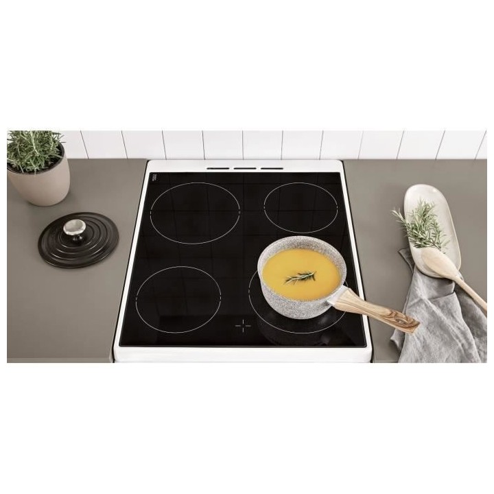 INDESIT IS5V5CCW/E - Cuisiniere table vitrocéramique - 4 zones de cui