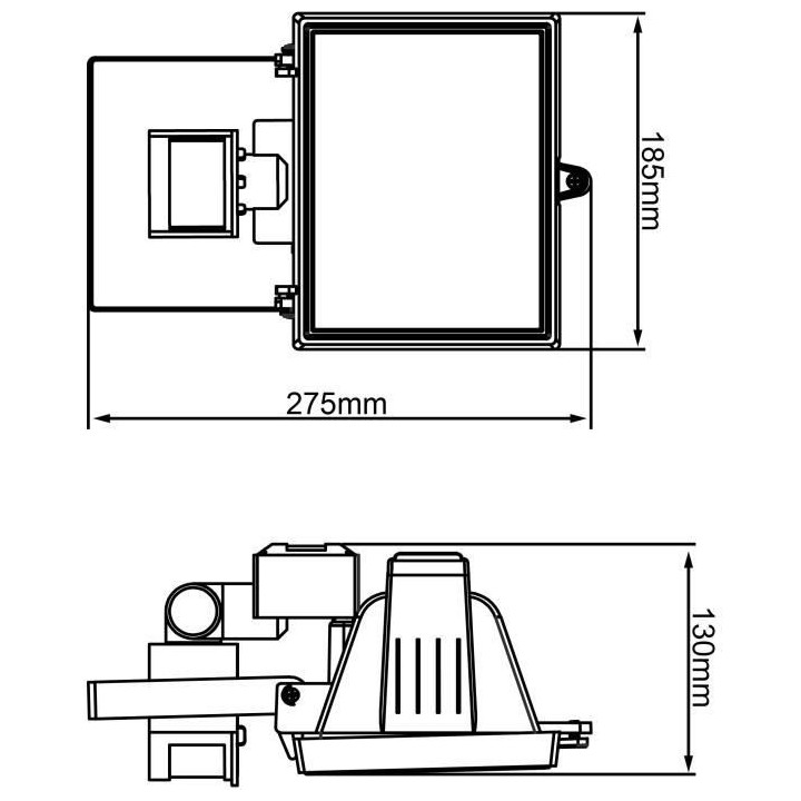 Projecteur extérieur avec détecteur TANKO - BRILLIANT - Blanc - R7s