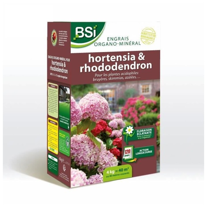 BSI - Engrais Hortensias/Rhododendrons - Pour Tous les Hortensias / Rh