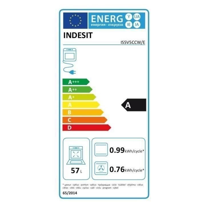 INDESIT IS5V5CCW/E - Cuisiniere table vitrocéramique - 4 zones de cui