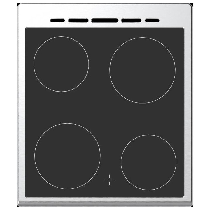 Cuisiniere vitrocéramique CONTINENTAL EDISON CECV50FCS - 4 feux - L49