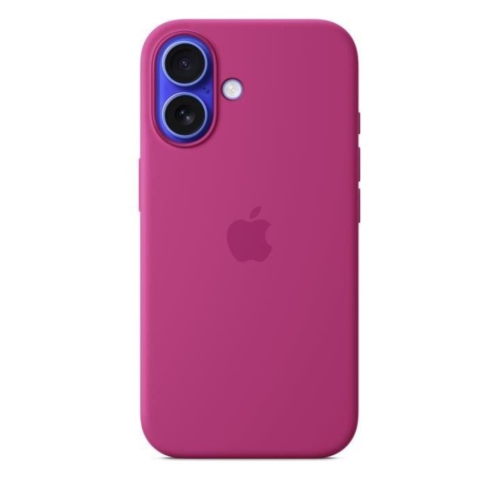 APPLE iPhone 16 - Coque en silicone avec MagSafe - Fuchsia