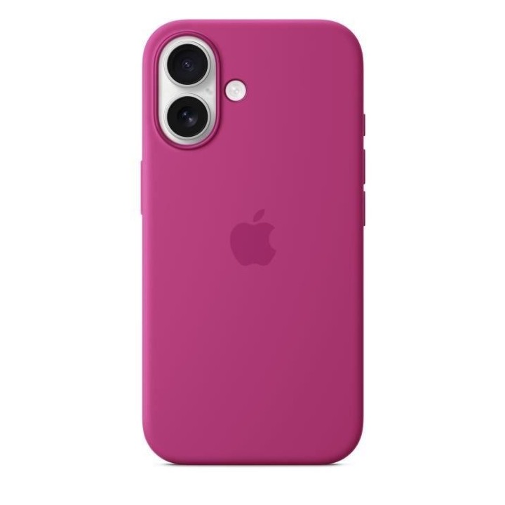 APPLE iPhone 16 - Coque en silicone avec MagSafe - Fuchsia