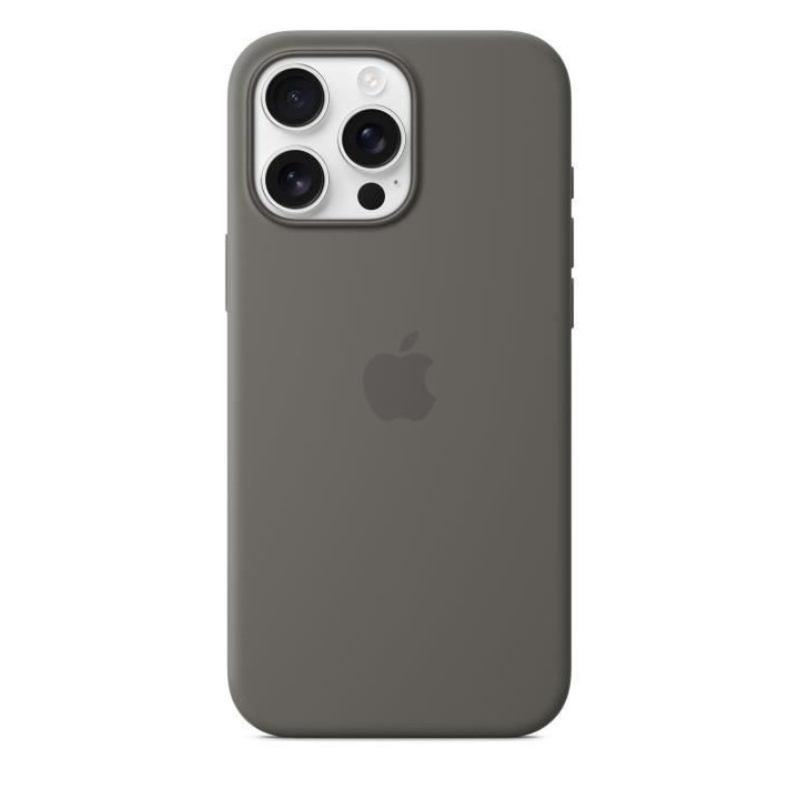 APPLE iPhone 16 Pro Max - Coque en silicone avec MagSafe - Stone Gray