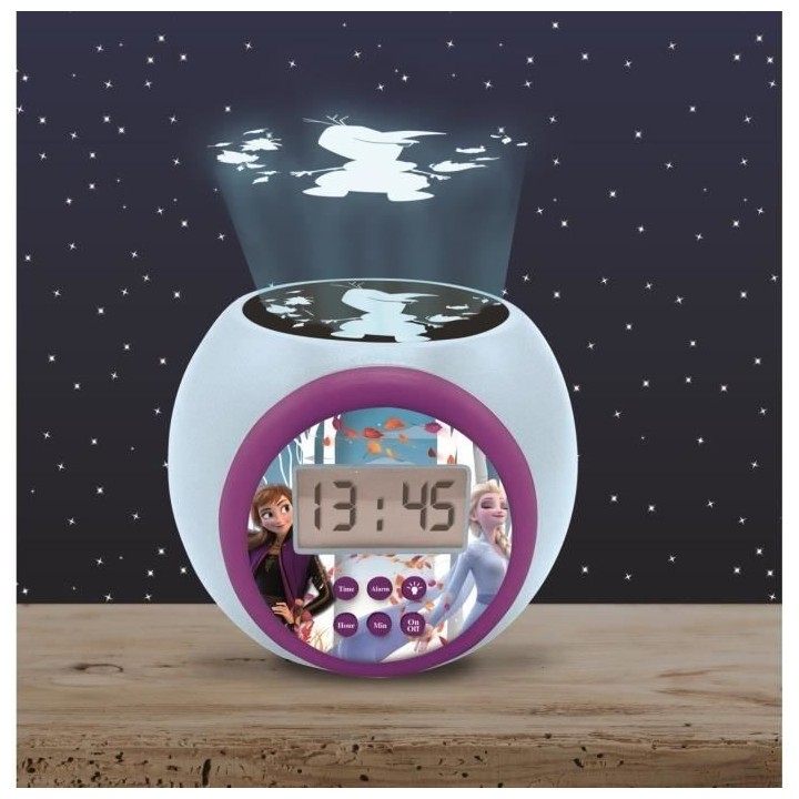 LA REINE DES NEIGES Réveil projecteur fonction minuteur LEXIBOOK