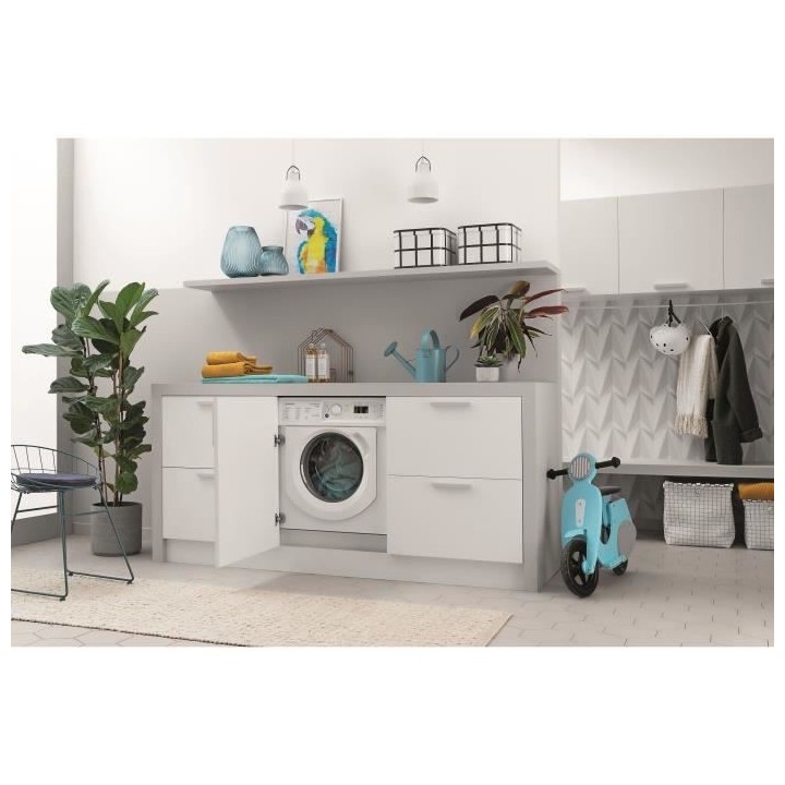 Lave-linge séchant encastrable INDESIT BIWDIL861484EU Push&Go - 8 / 6