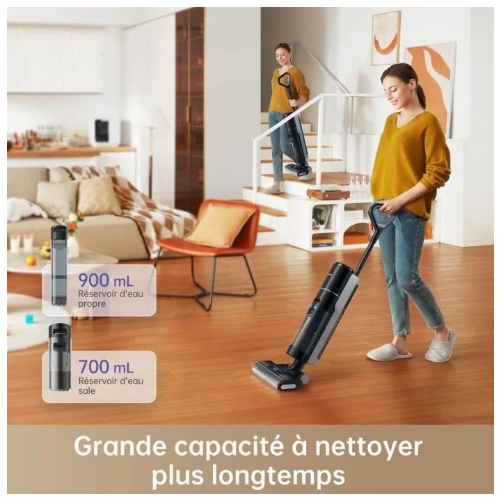 Dreame H12 Pro Aspirateur Balai Nettoyeur Intelligent Sec et Humide sa