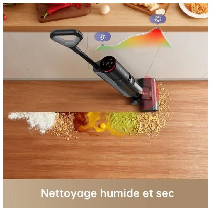 Dreame H12 Pro Aspirateur Balai Nettoyeur Intelligent Sec et Humide sa