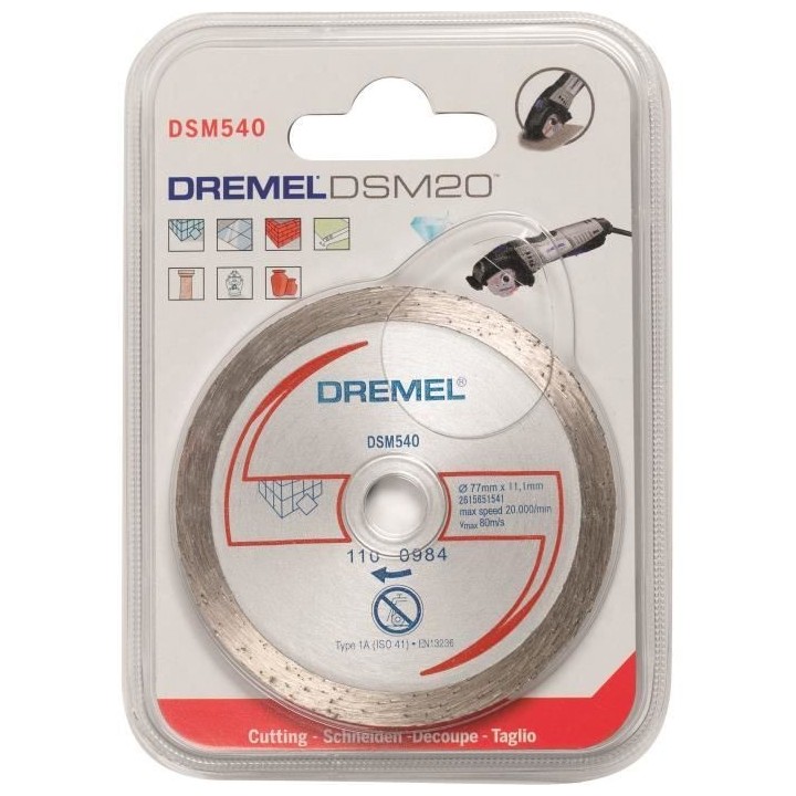 DREMEL Disque Diamant S540 pour Scie Compacte Dremel DSM20