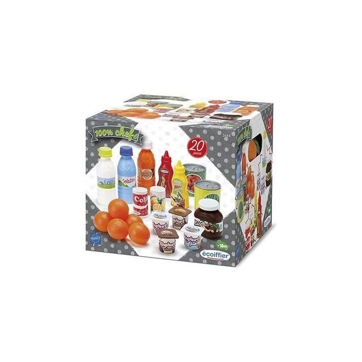 ECOIFFIER CHEF Pack Drive Accessoires Dinette - 20 pieces - 100% chef