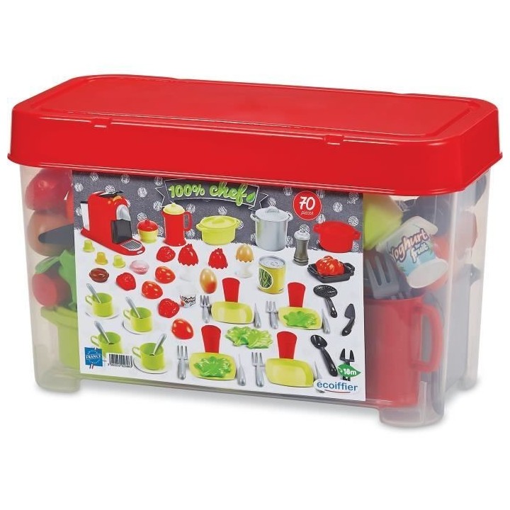 Coffret dinette - ECOIFFIER - 70 pieces - Pour enfant des 18 mois - Or