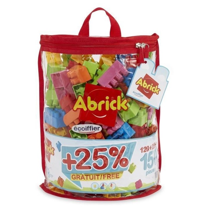 ECOIFFIER - Collection Abrick - Jeu de contruction - Des 18 mois - Sac