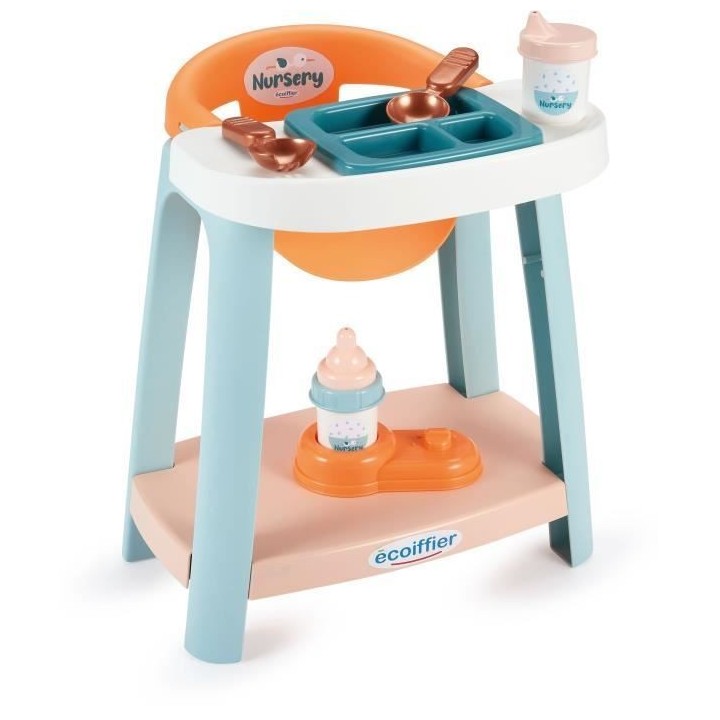 Chaise haute pour poupon de 32 cm - Ecoiffier
