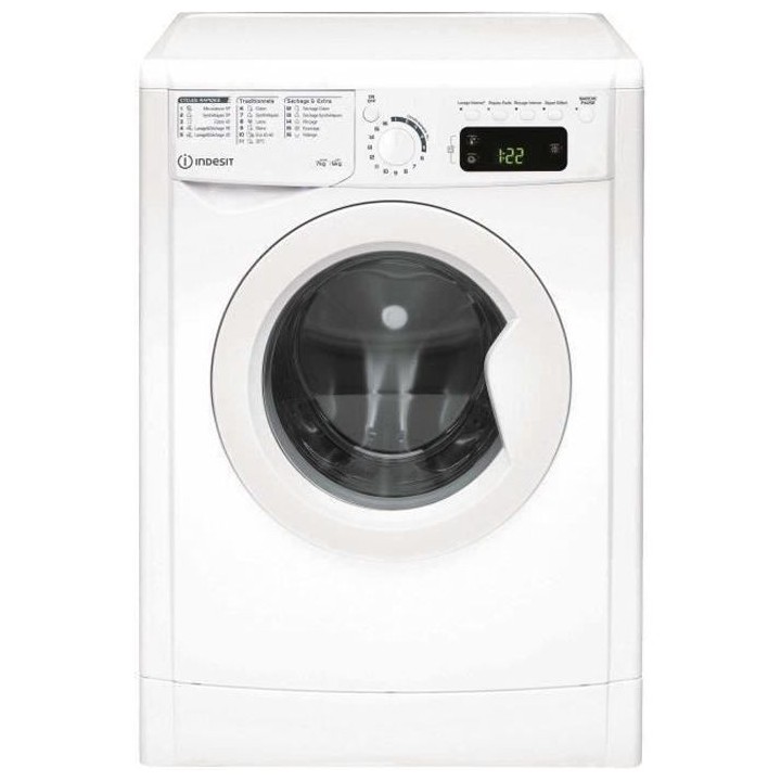 Lave-linge séchant INDESIT EWDEP751451FRN - 7 / 5 kg - Moteur standar
