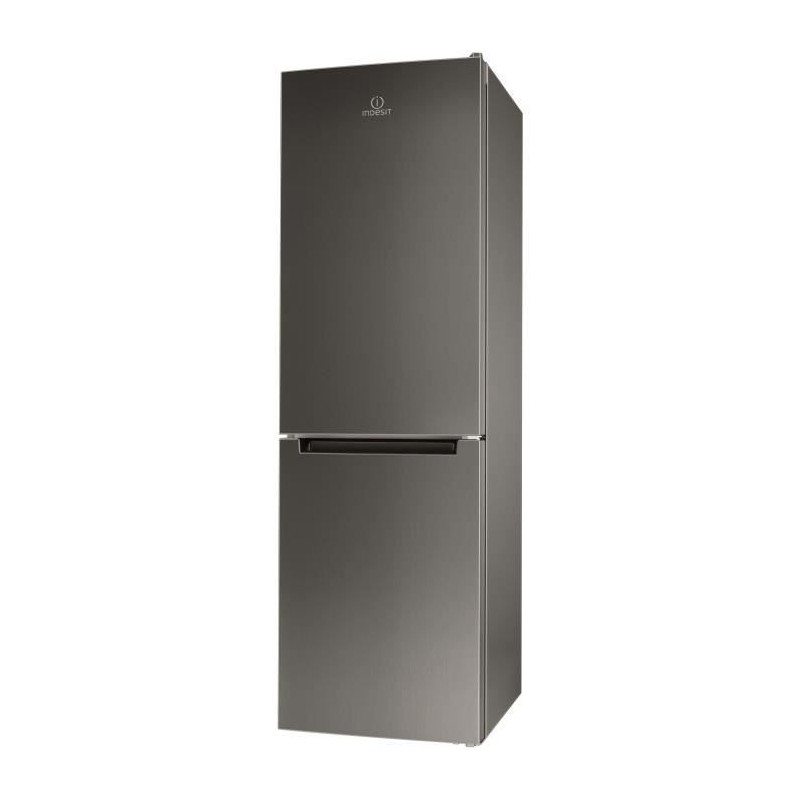 INDESIT LI8SN1EX - Réfrigérateur congélateur bas 328 L (230 + 98) - Froid statique - L 59,5 cm x H 188,9 cm - SILVER