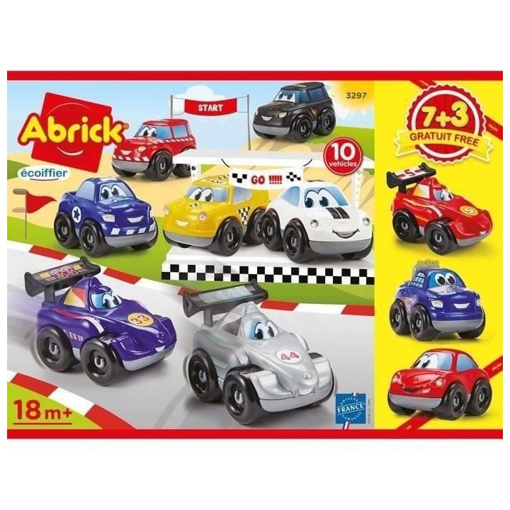 Coffret 10 vehicules Fast Car ECOIFFIER