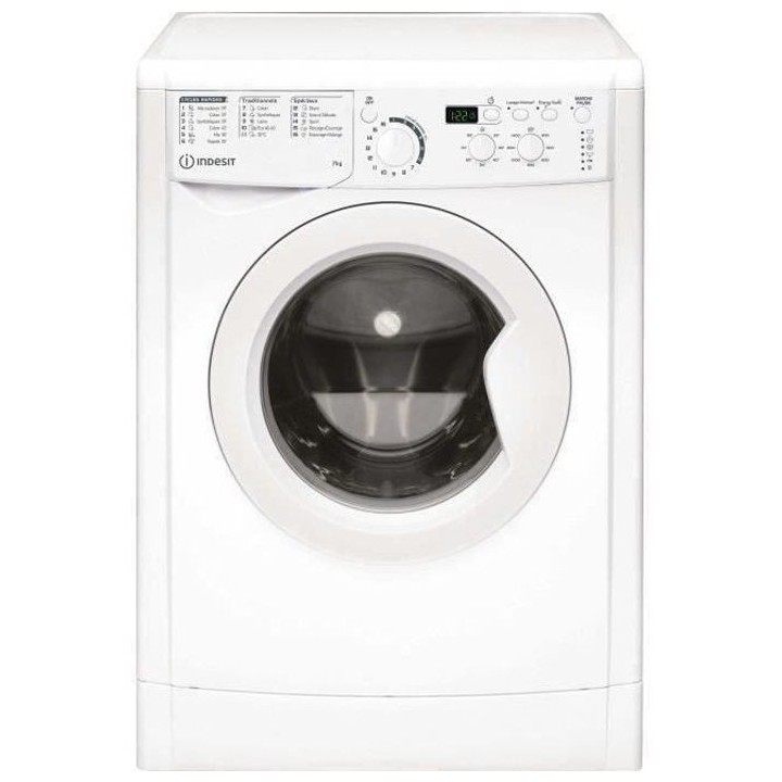 Lave-linge hublot INDESIT EWD71452WFRN MyTime - 7 kg - Moteur standard