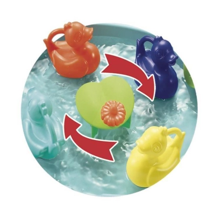 ECOIFFIER - Table peche a la ligne - 4 canards, canne, épuisette, tob