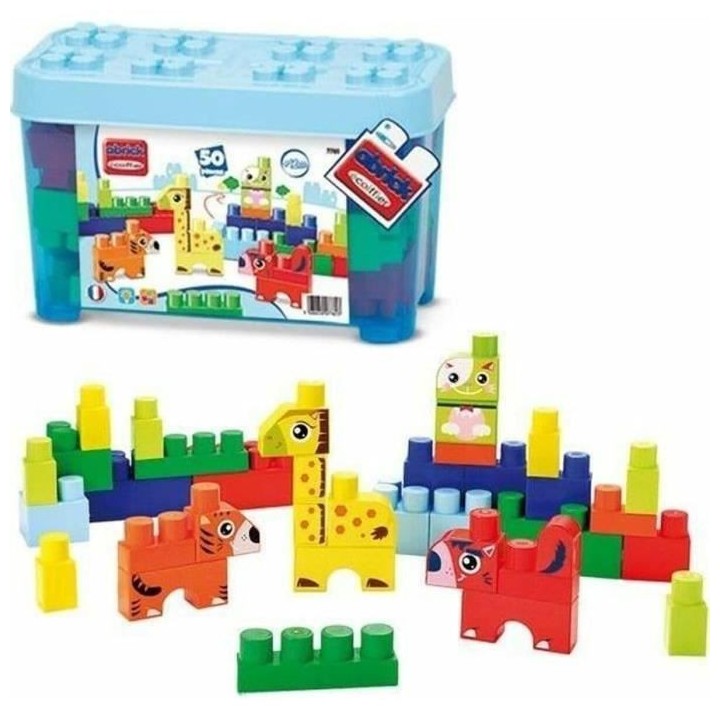 LES MAXI Baril Animaux Bleu Construction Premier Âge