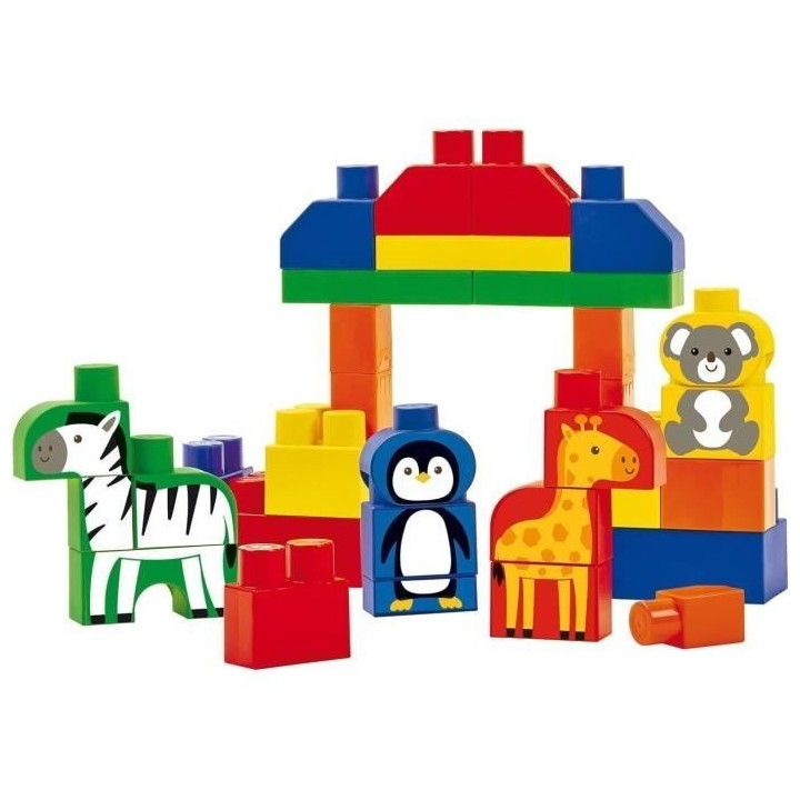 LES MAXI Baril Animaux Bleu Construction Premier Âge