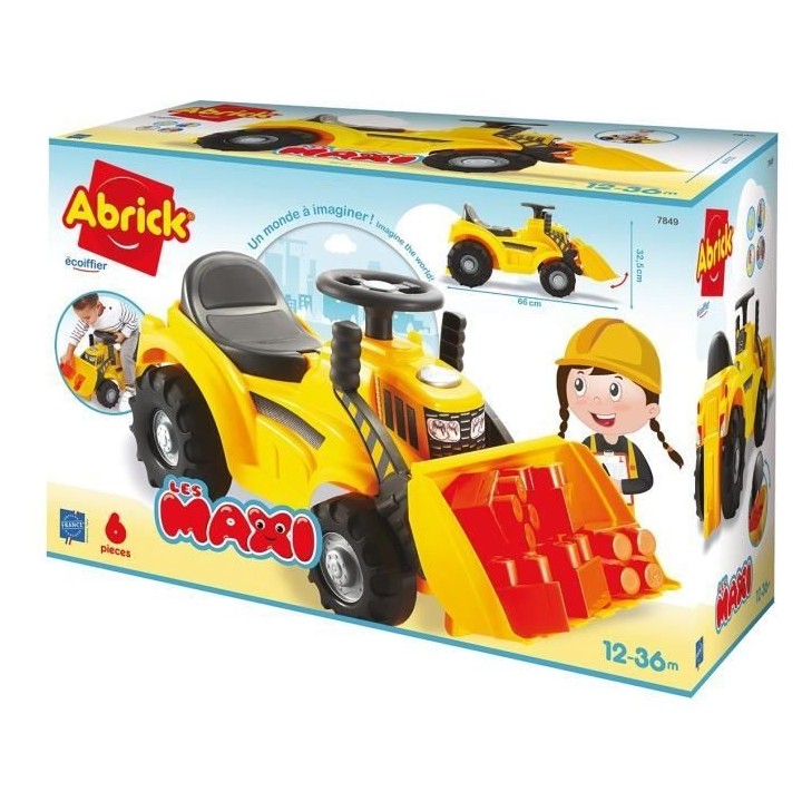 Porteur Tracto pelle - Les Maxi - ECOIFFIER - Jouet pour enfant de 12