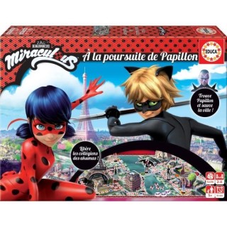 Jeu de société - EDUCA - Miraculous Ladybug : a la Poursuite de Papi