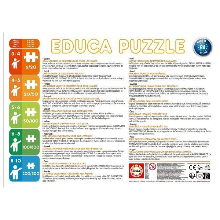 Puzzle progressif Mickey - EDUCA - 18627 - 100-200 pieces - Pour enfan