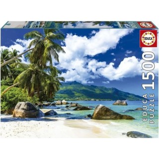Puzzle SEYCHELLES de 1500 pieces - EDUCA - Paysage et nature - Avec co