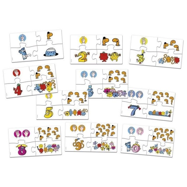 Jeu d'apprentissage - EDUCA - Monsieur Madame - Les Nombres