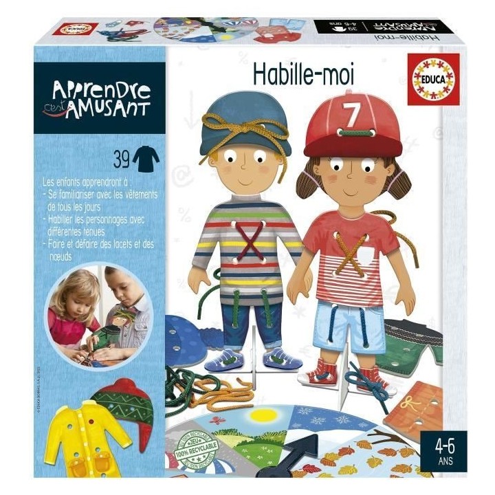 Jeu d'apprentissage - EDUCA - Habille-Moi