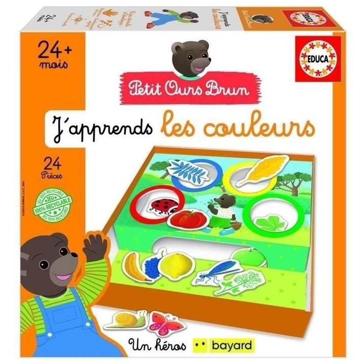 Jeu d'apprentissage - EDUCA - J'Apprends Les Couleurs - Petit ours bru