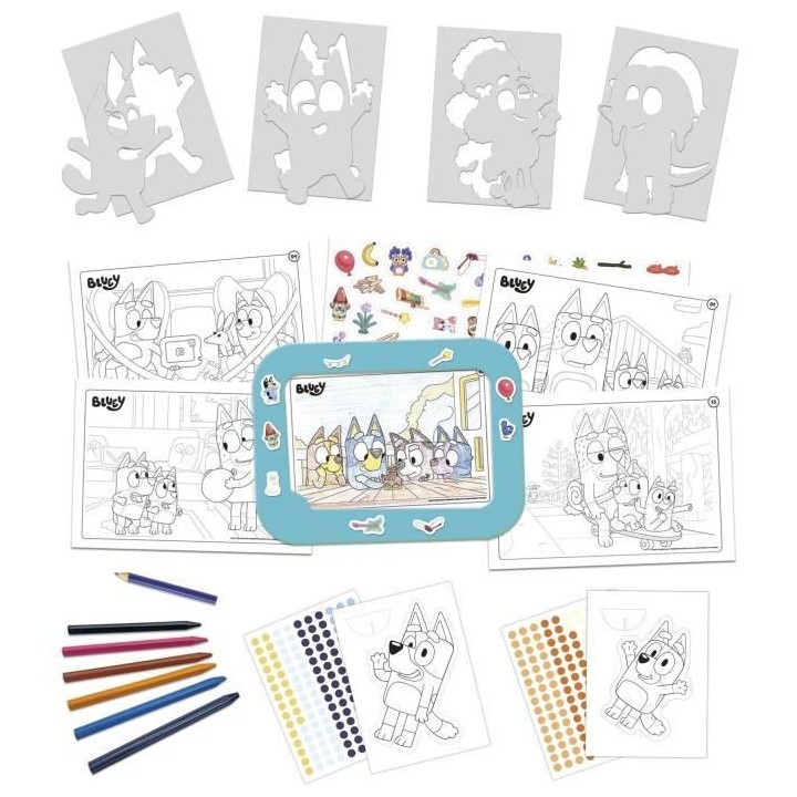 Set créatif - EDUCA - Décoration et modelage des personnages Bluey -