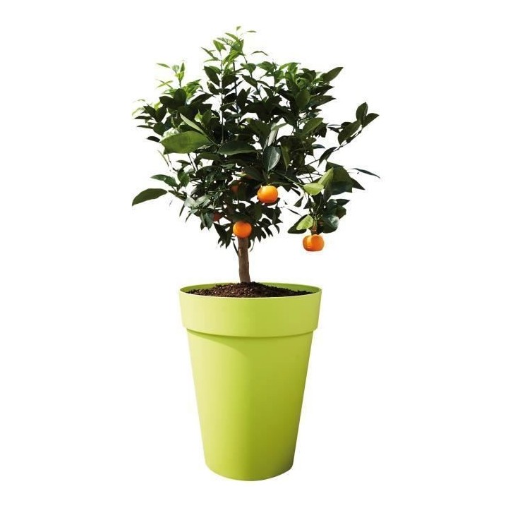 Pot de fleur Elho Plastique Rond Loft Urban Gris anthracite Ø 34 x 45
