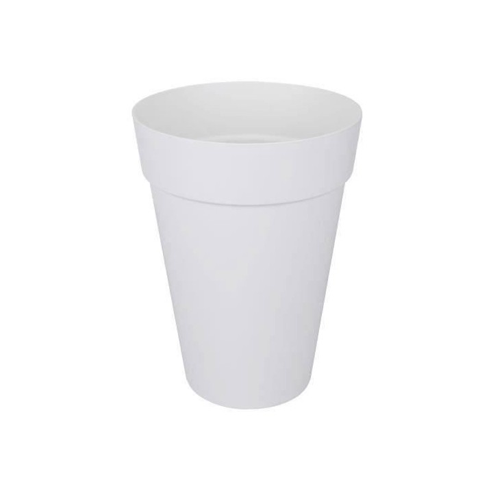 ELHO Loft Urban Pot de fleurs rond Haut 42 - Blanc - Ø 42 x H 56 cm -