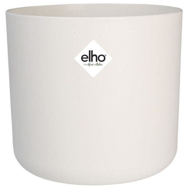 Pot De Fleurs Rond B.FOR - Plastique - Ø25 - Blanc - Elho