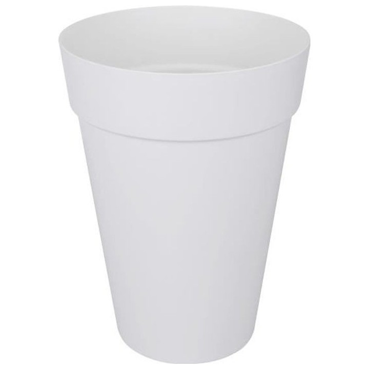 ELHO Pot de fleurs rond haut Loft Urban - Ø 28 cm - Blanc