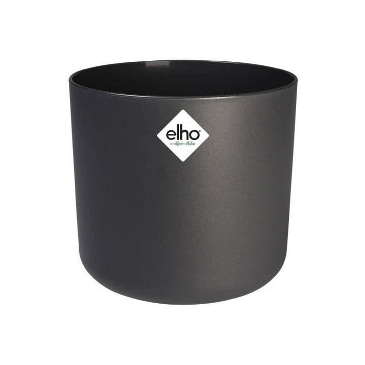 Pot De Fleurs Rond ELHO - b.for soft round - Plastique - Ø30 - Anthra