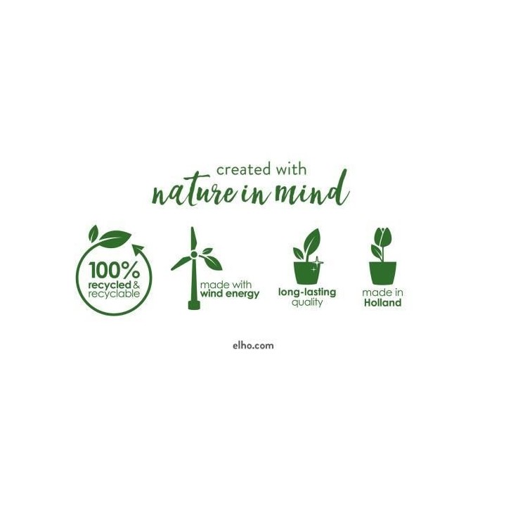 Elho Self-watering Insert Pot a fleurs 33 - Noir - Ø 33 x H 31 cm - i