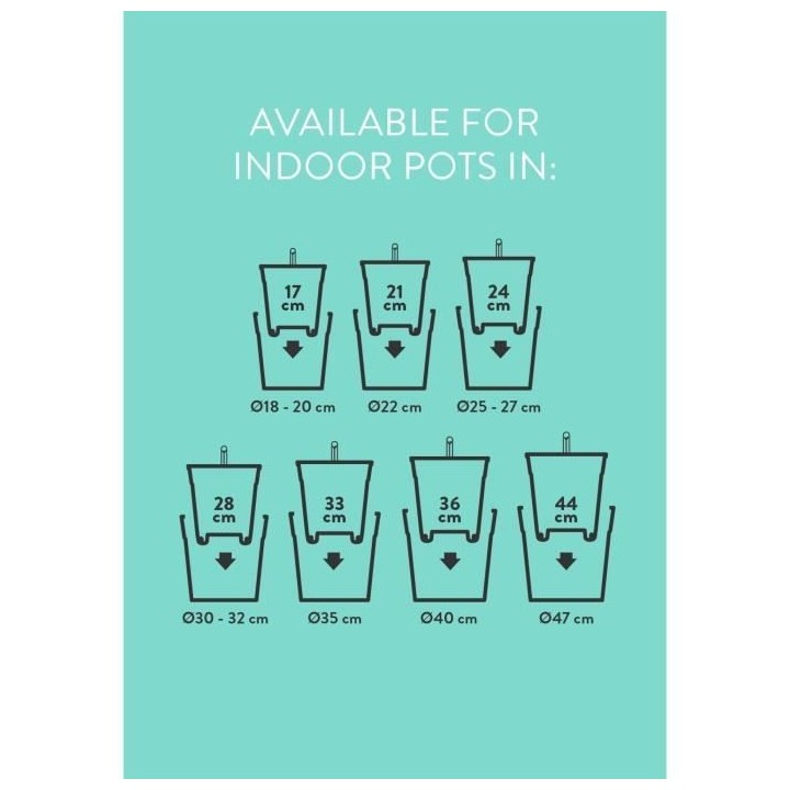 Elho Self-watering Insert Pot a fleurs 44 - Noir - Ø 43 x H 39 cm - i