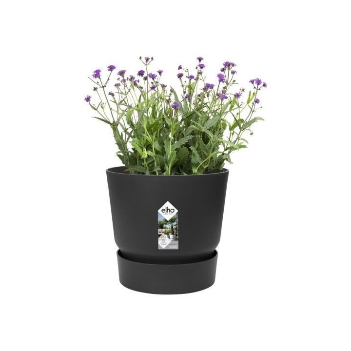 ELHO Pot de fleurs rond Greenville 40 - Extérieur - Ø 39 x H 36,8 cm