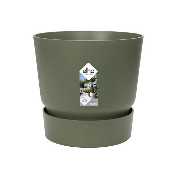 ELHO Pot de fleurs rond Greenville 30 - Extérieur - Ø 29,5 x H 27,8