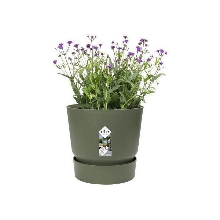 ELHO Pot de fleurs rond Greenville 40 - Extérieur - Ø 39 x H 36,8 cm