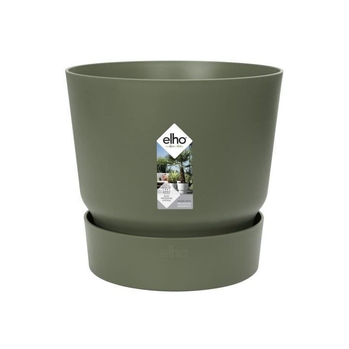 ELHO Pot de fleurs rond Greenville 47 - Extérieur - Ø 47 x H 44,1 cm