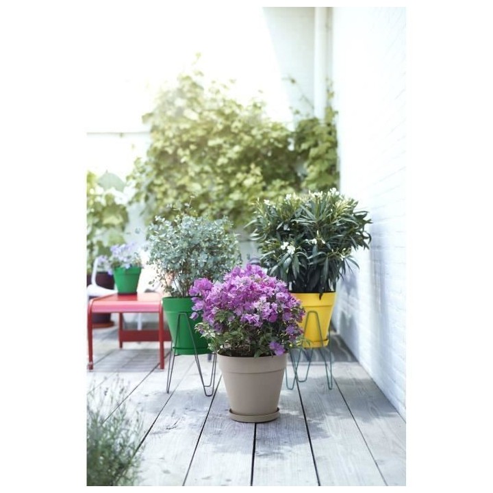 ELHO Pot de fleurs rond Loft Urban 25 - Extérieur - Ø 24,5 x H 22,2