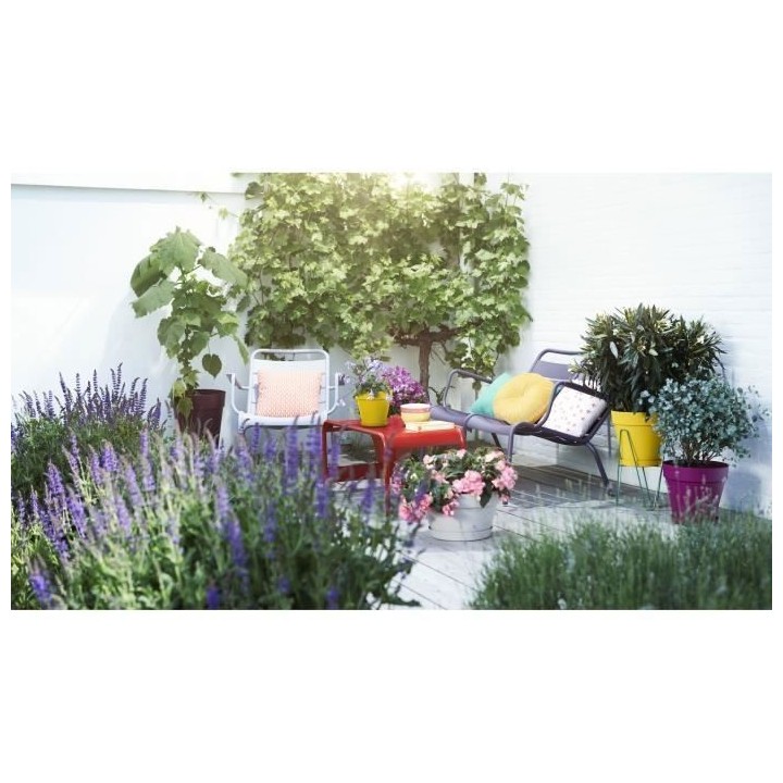 ELHO Pot de fleurs rond Loft Urban 25 - Extérieur - Ø 24,5 x H 22,2